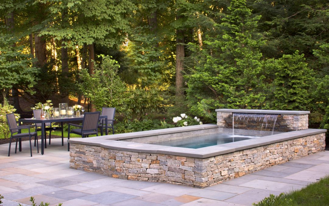 Natural Stone Plunge Pools + Outdoor Features Are Making a Splash